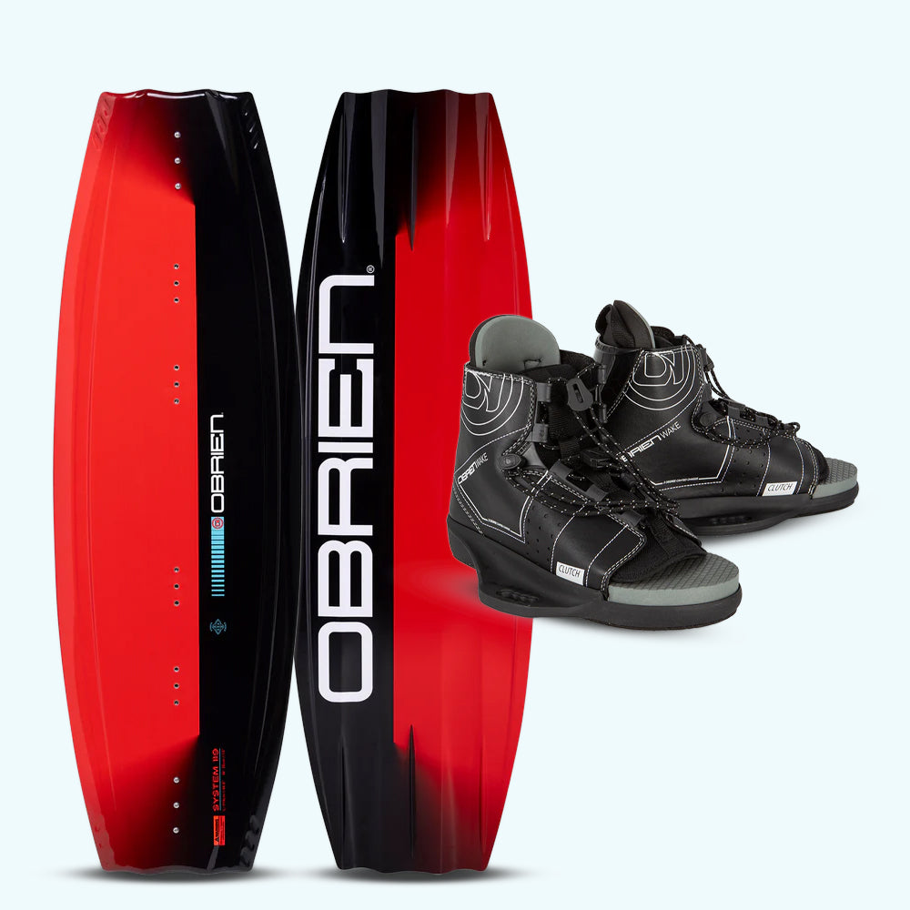 O'Brien System + Clutch-bindningar - Wakeboardpaket för nybörjaren