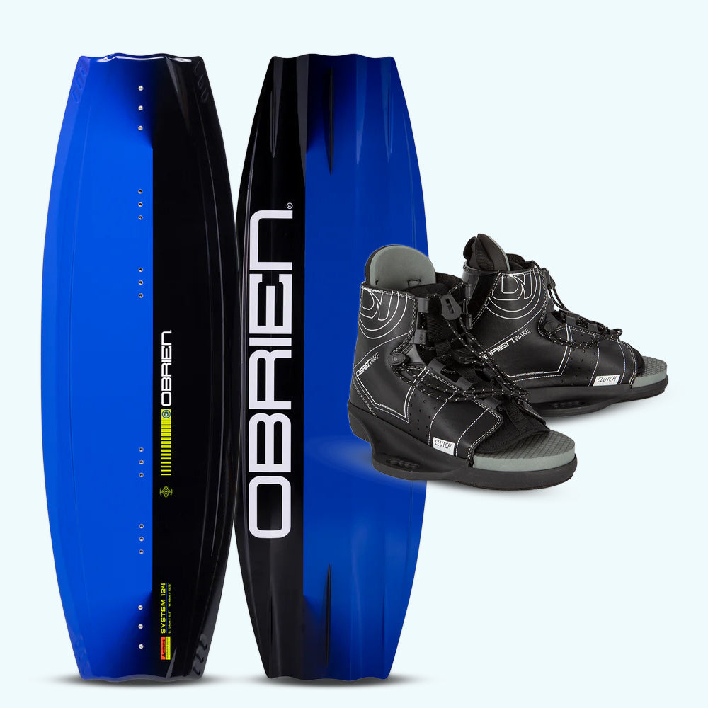 O'Brien System + Clutch-bindningar - Wakeboardpaket för nybörjaren