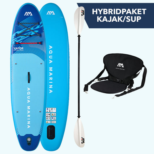 Aqua Marina Vapor 10'4" - Paket med kajakpaddel och säte
